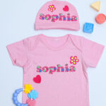 Fun Letter Baby T-shirt and Beani Set