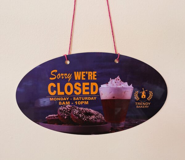 Aluminum Open/Closed Sign